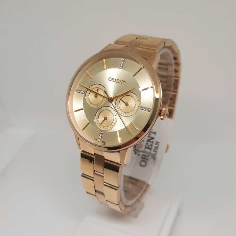 Relógio Orient Feminino Dourado - Ótica Visione
